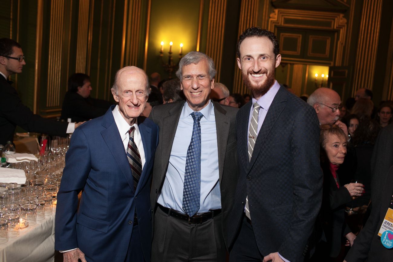 From left to right- Eli N. Evans, Arnold Eisen and Josh Evans