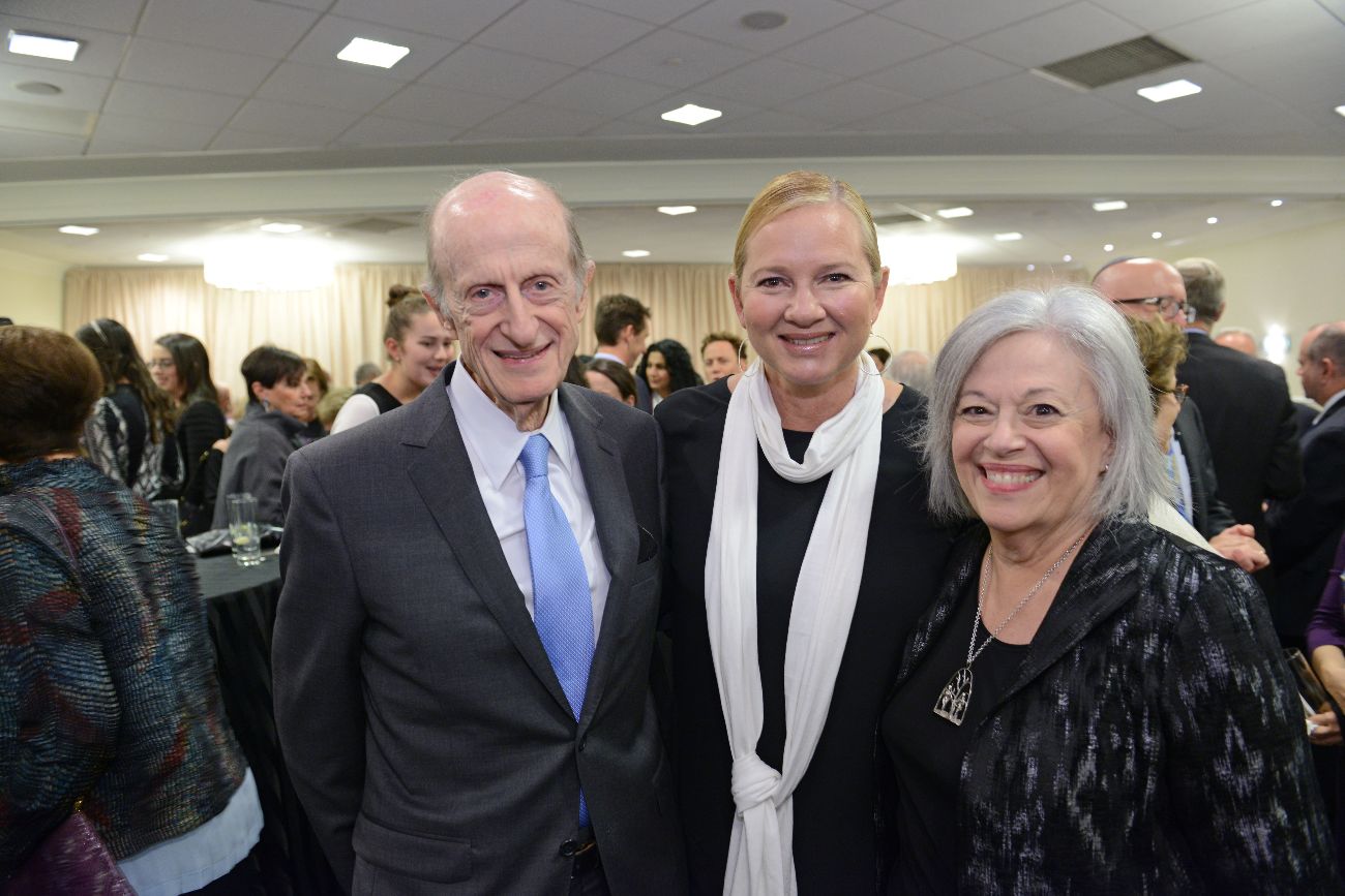 From left to right-Eli N. Evans, Karina Zilberman and Cheryl Finkel
