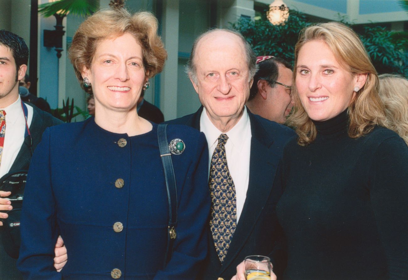 From left to right-Judith Ginsburg, Eli N. Evans and Susan Crown